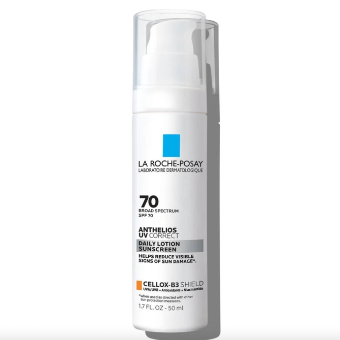 ANTHELIOS UV CORRECT FACE SUNSCREEN SPF 70 WITH NIACINAMIDE